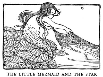 Picture Of Little Mermaid And The Star