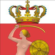 Picture Of Mermaid On Coat Of Arms Of Warsaw