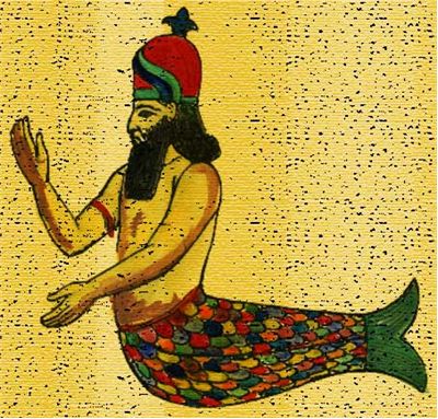 Picture Of Merman As Semitic God Dagon
